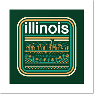 ILLINOIS - CG STATES #4/50 Posters and Art